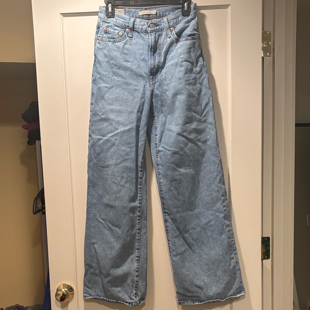 Levis Ribcage Denim Wide-Leg Jeans